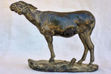 19th Century Bronze statue of a mule by A. de Beaulieu