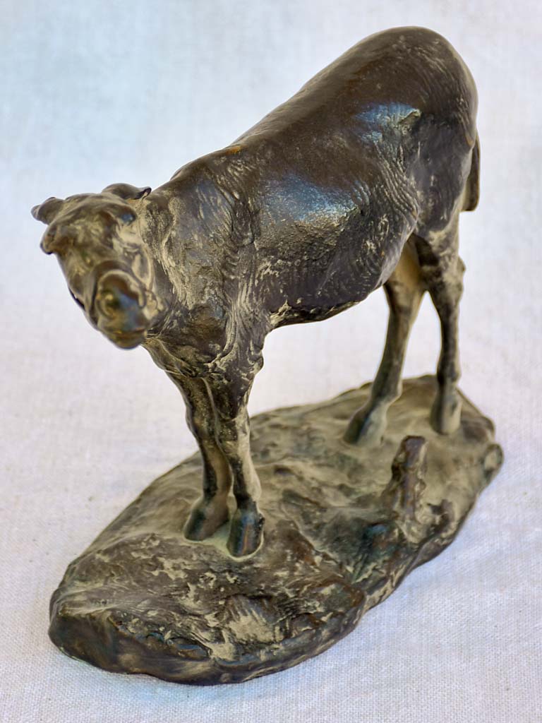 19th Century Bronze statue of a mule by A. de Beaulieu