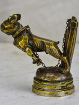 Early 20th Century bronze car mascot - bulldog