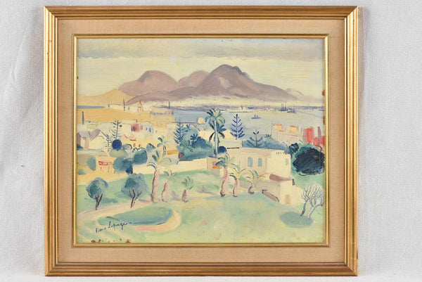 View of an oriental port, Pierre Lapage (1906-1984) 19¼ x 22""