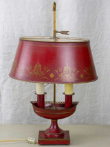 Mid-century English tole bouillotte lamp