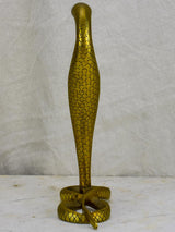 Unique bronze Art Deco cobra