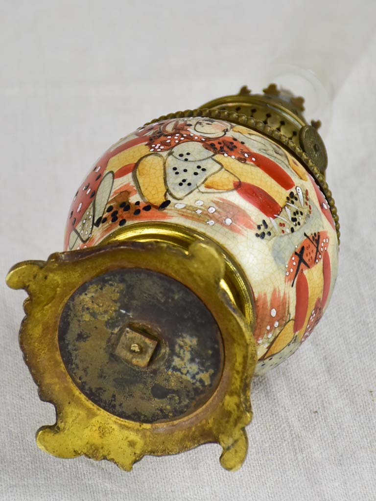 19th Century Japanese oil lamp 15¾"