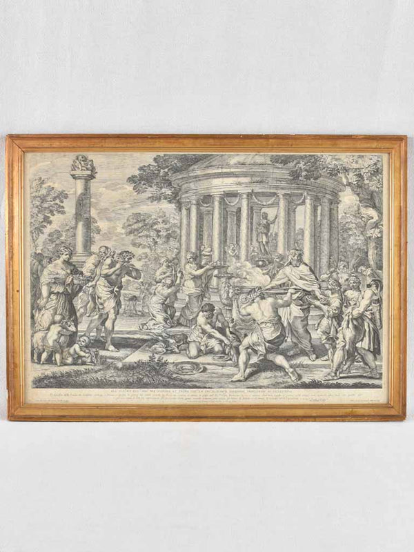 Antique Italian artistic etching