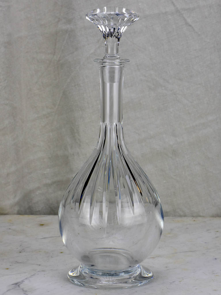 Mid-Century Baccarat crystal wine decanter / carafe - Massena