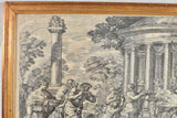 Classic Italian etching in frame