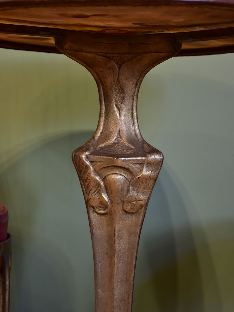 Art Nouveau French round bistro table