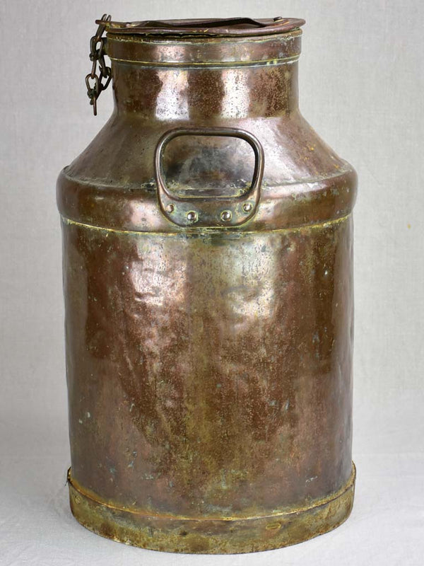 19th Century copper dairy farm pot