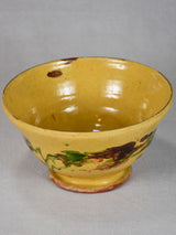 Antique French bowl with marble effect 9"