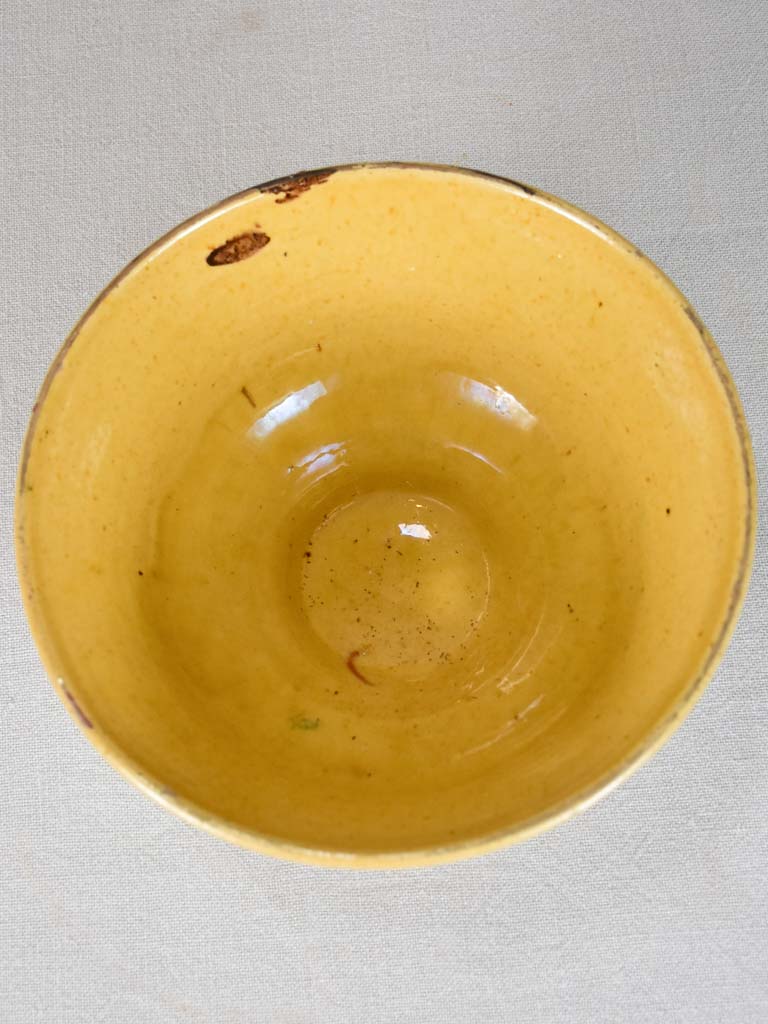 Antique French bowl with marble effect 9"