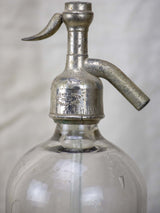 Antique French Seltzer bottle - clear