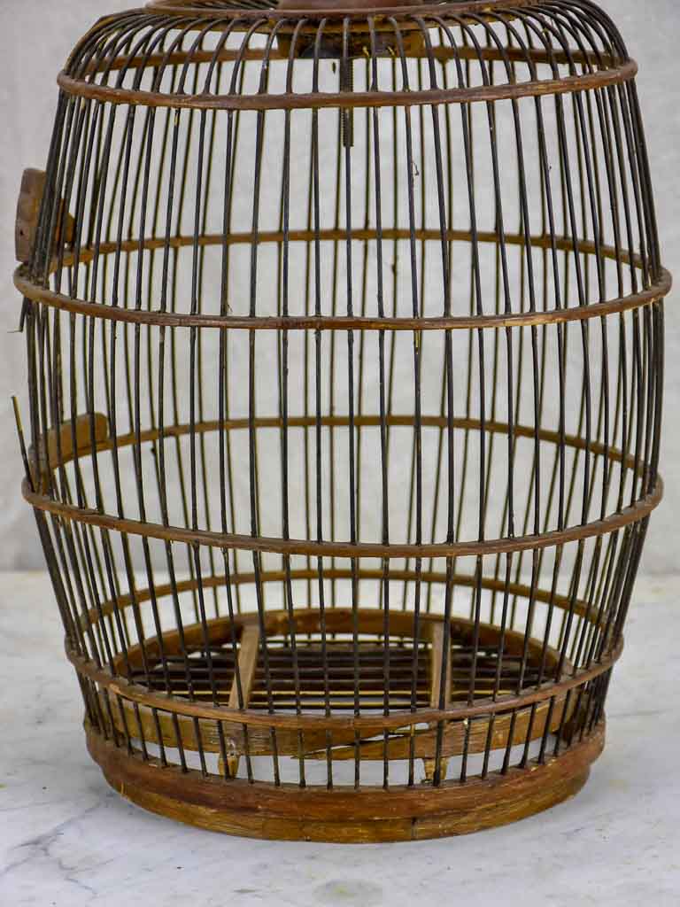 Antique round birdcage