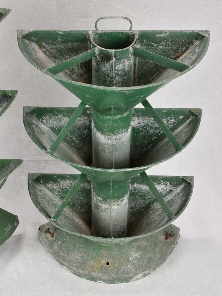 Antique Green Patina Flower Holders