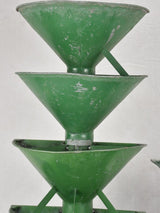1930s Green Patina Bouquet Receptacles