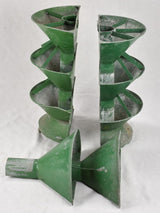 Patina-Coated 1930s Flower Holders