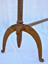 Pair of antique French fireplace dog irons / andirons