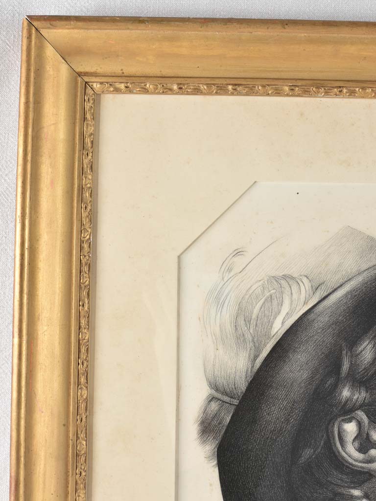 Large portrait of a man wearing a hat, Henry Cassagne 35½" x 28¾"