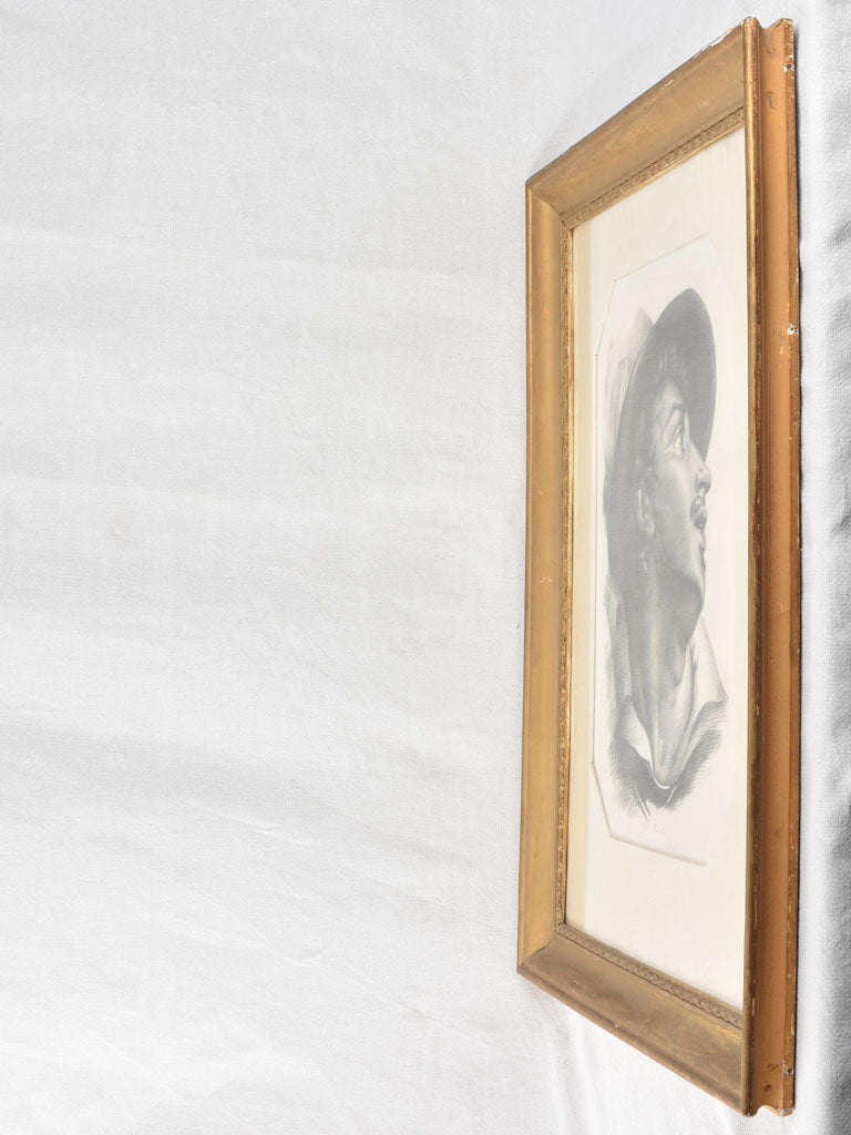 Large portrait of a man wearing a hat, Henry Cassagne 35½" x 28¾"