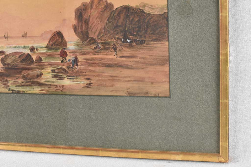 Late 19th-century framed watercolor