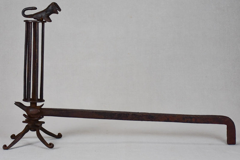 Pair of mid century andirons / fire dogs 21¼"