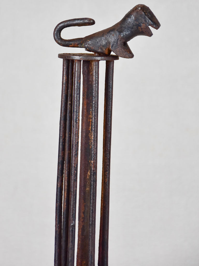 Pair of mid century andirons / fire dogs 21¼"
