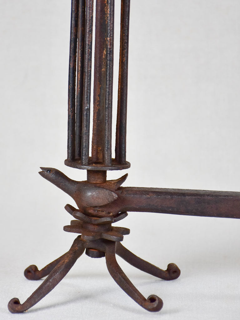 Pair of mid century andirons / fire dogs 21¼"