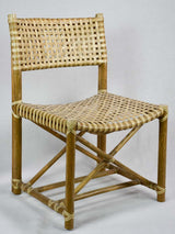 Four woven leather chairs from the 1960's John McGuire