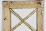 Salvaged 18th Century Louis XVI window - diamond pattern 19" x 41¾"