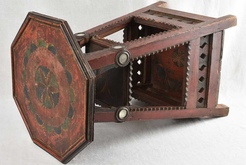 Four-legged 19th century side table
