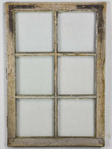 Salvaged 18th Century Louis XVI window - 6 panes 37" x 24¾"
