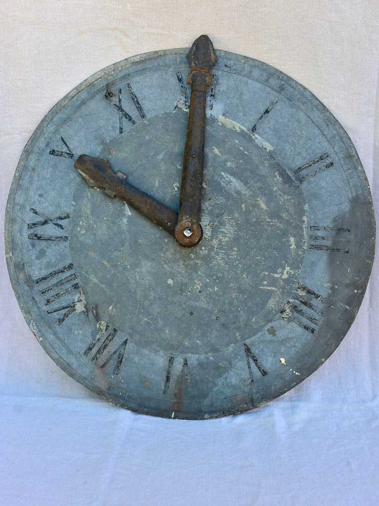 Large antique French clock face 35½"