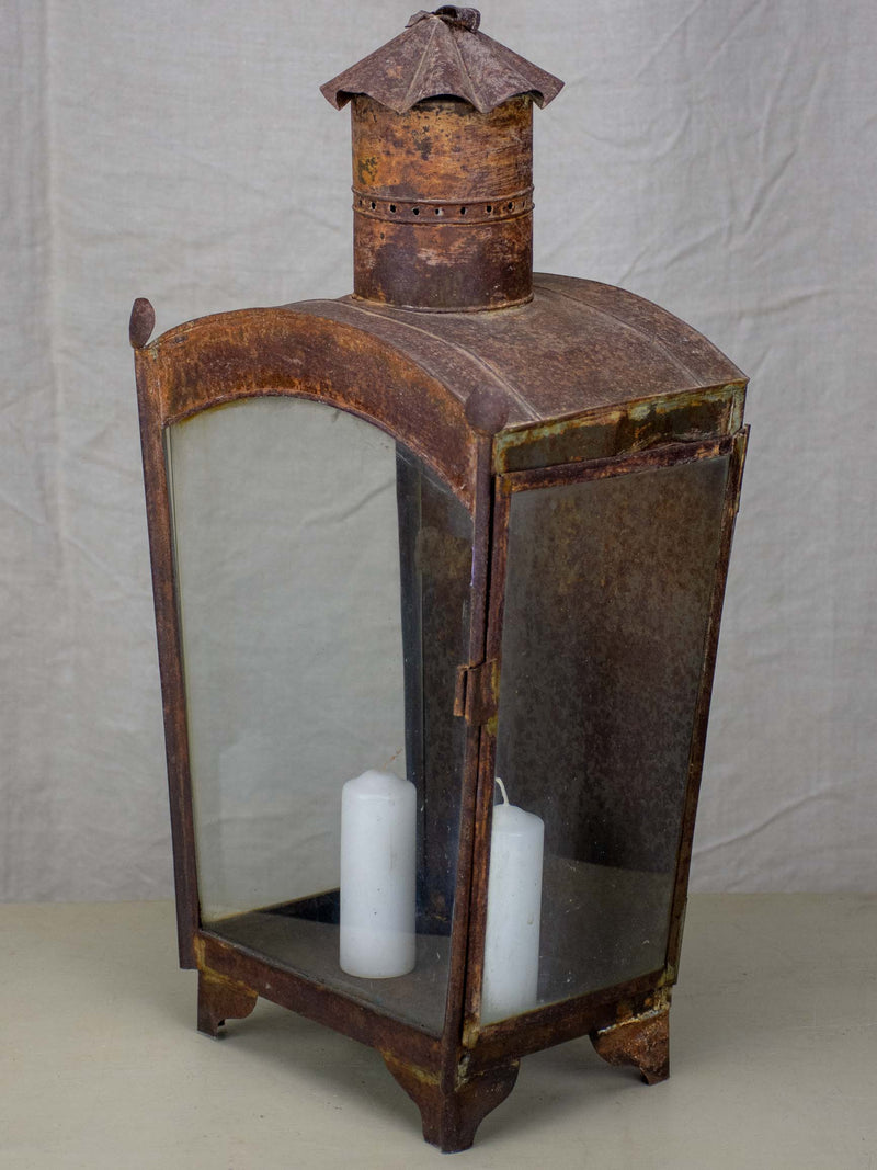 Large antique French wall lantern
