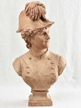 Antique Terracotta Female Rider in Hat