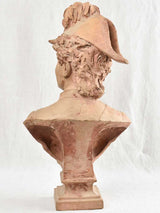 Artistic French Terracotta Female Equestrian Sculpture