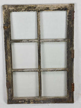 Salvaged 18th Century Louis XVI window - 6 panes 37" x 24¾"
