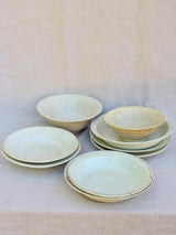 Collection of 9 stoneware bowls - 19th Century