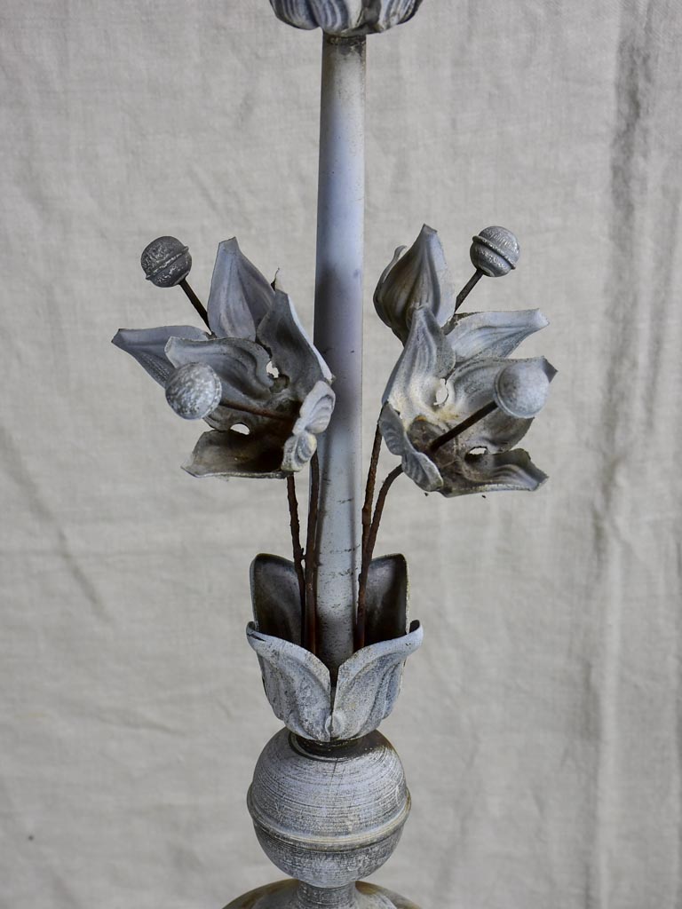 Antique French Lightning rod with flowers