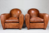 Superb handcrafted sheepskin club chairs