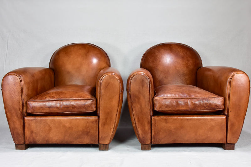 Superb handcrafted sheepskin club chairs