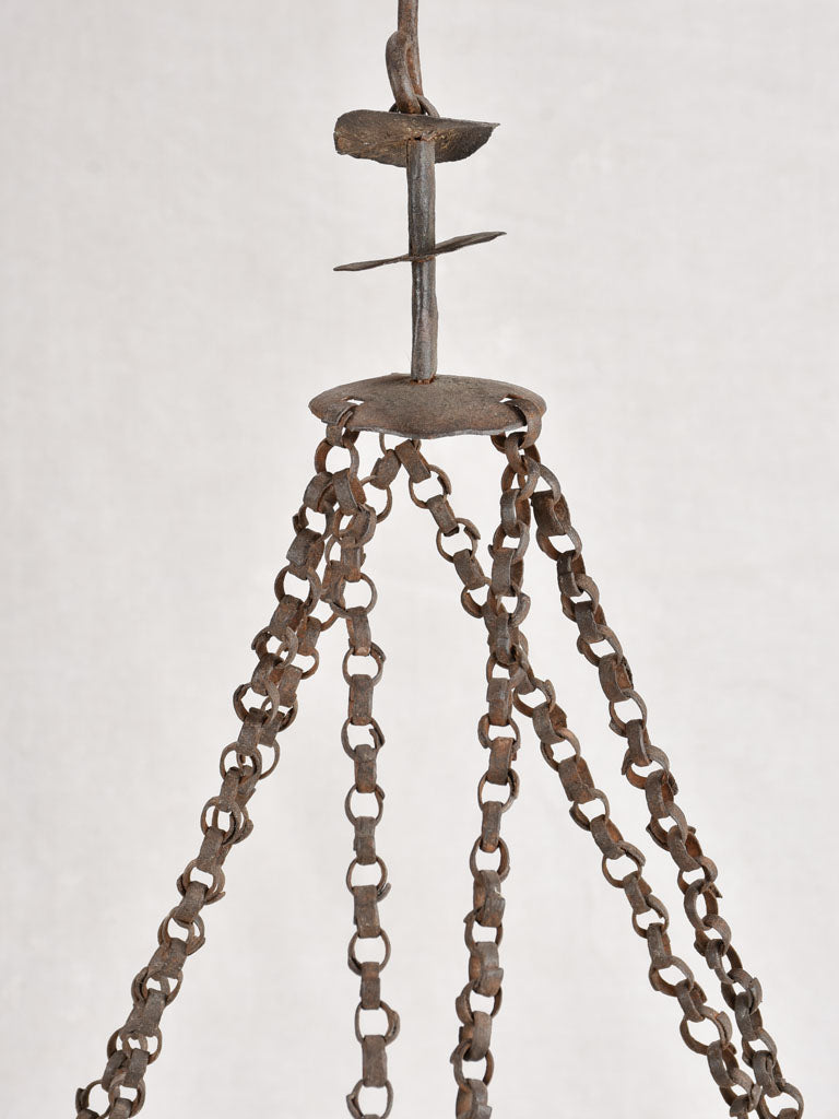 RESERVED AO Antique chandelier from a church 23¾"