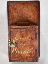 Early twentieth century Church collection box 'Trone de Pauvre'