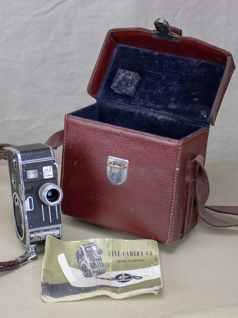 Vintage Paillard Bolex camera with original bag and user manual - 1960's