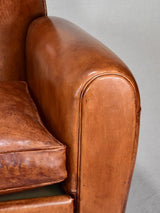 Aesthetically pleasing French leather armchairs