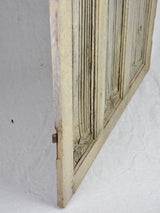 Late 19th Century French oak carved door with three perspective panels 32" x 25¼"