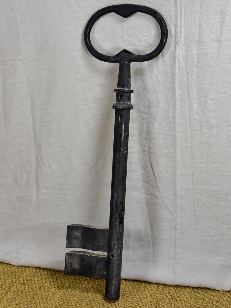 Huge antique French key - locksmith's shop sign