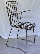 Pair of 1950's garden armchairs - Bertoia style