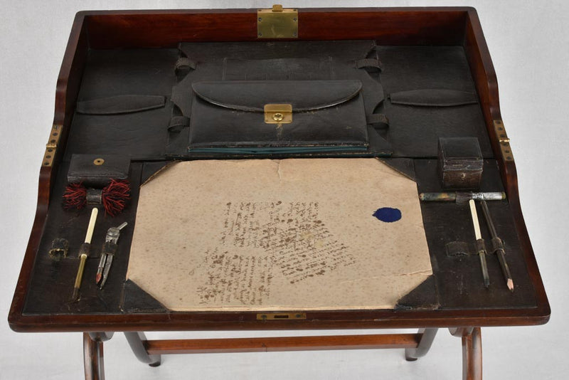 1920s English folding writing table
