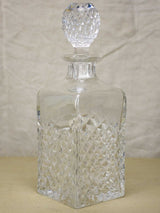 Antique French crystal whisky decanter