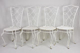 Set of four early 20th Century Parisian garden chairs