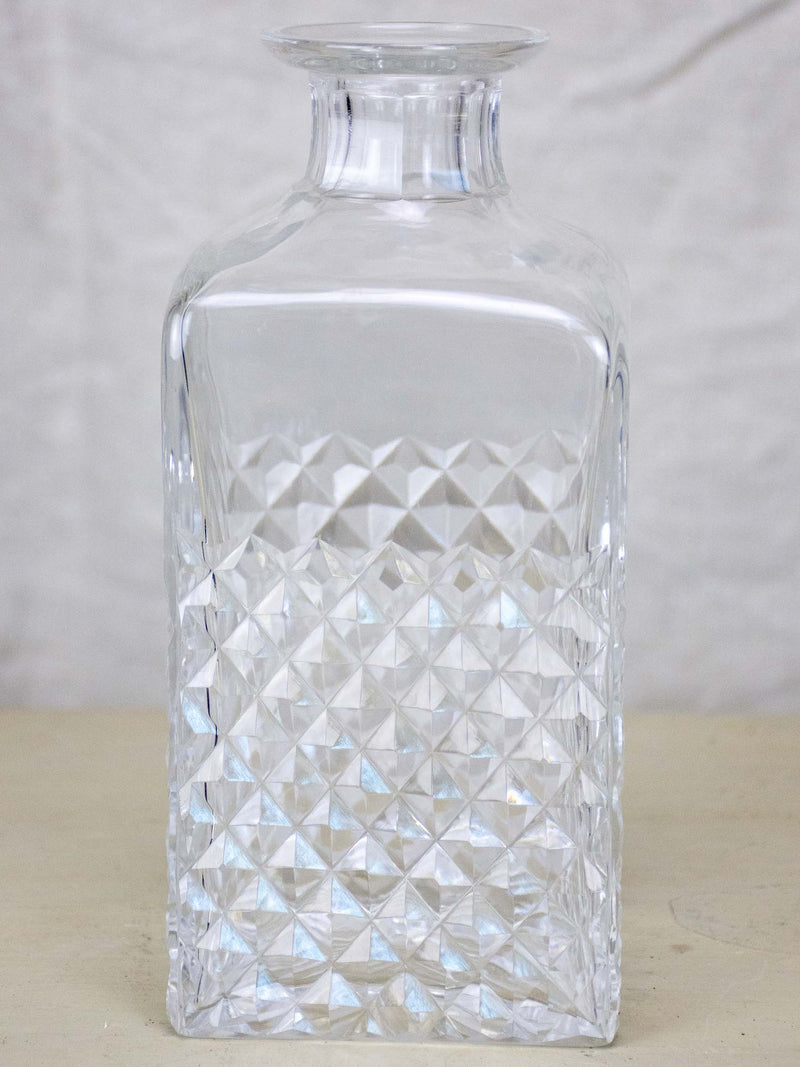 Antique French crystal whisky decanter